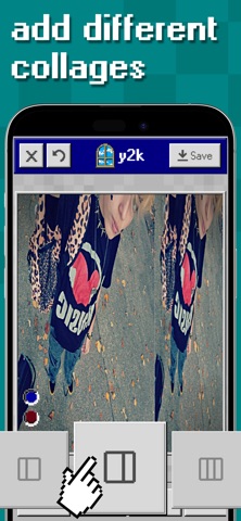 y2k: 2000s photo editor screenshot