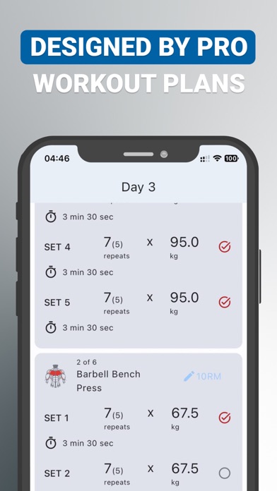 SMART IRON Gym Workout Program Screenshot