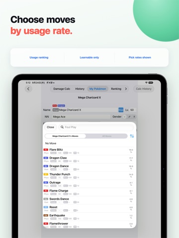 Damage Calc Plus for SV Champs iPad screenshot 3