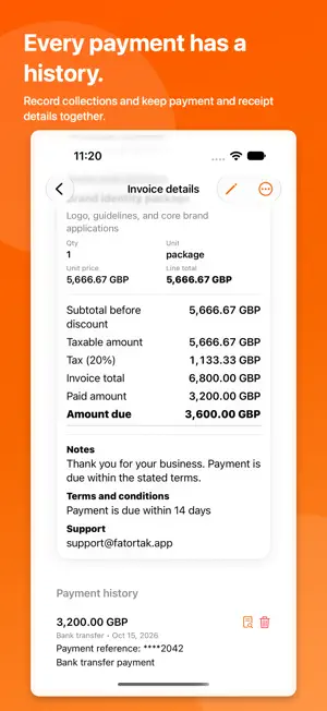 Invoice Maker - Fatortak screenshot 4