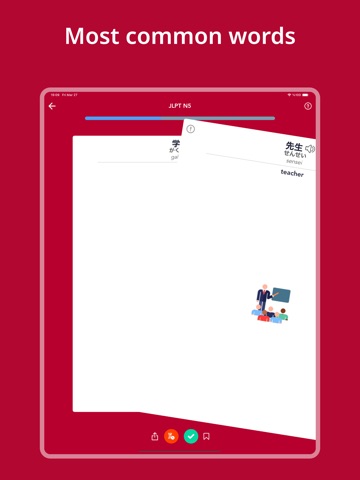 JLPT Japanese Words & Alphabet iPad screenshot