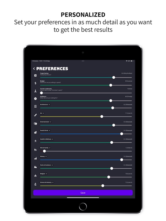 Everywhere AI iPad screenshot 7 - Travel app