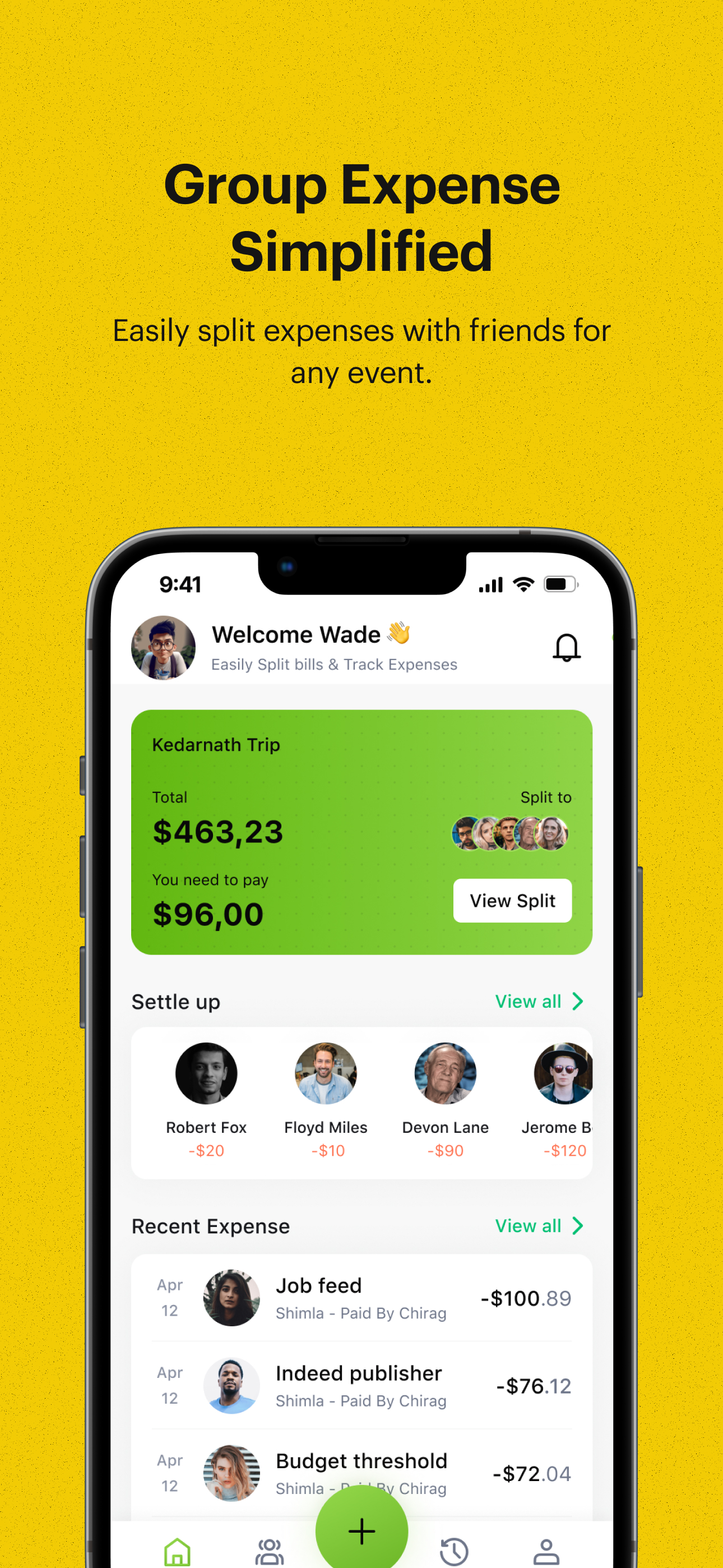 SplitX - Manage Group Expenses