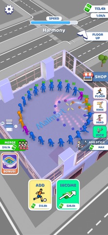 Stickman Soccer Juggle Merge iPhone screenshot