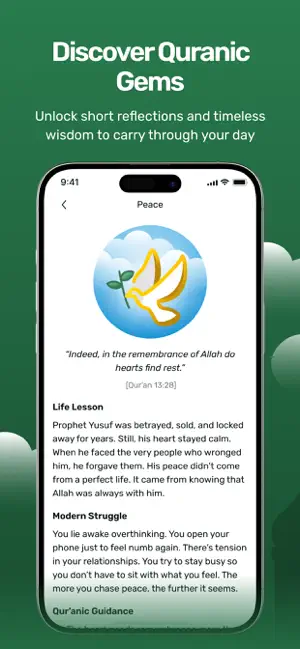 Noor Quran: Prayer Times iPhone screenshot 1