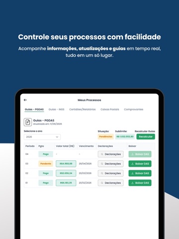Yangoo Contabilidade iPad screenshot