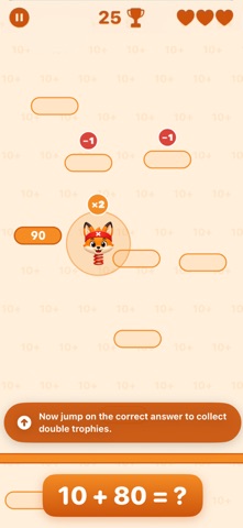 Jumping Fox: Learn Math Screenshot 2 of 3