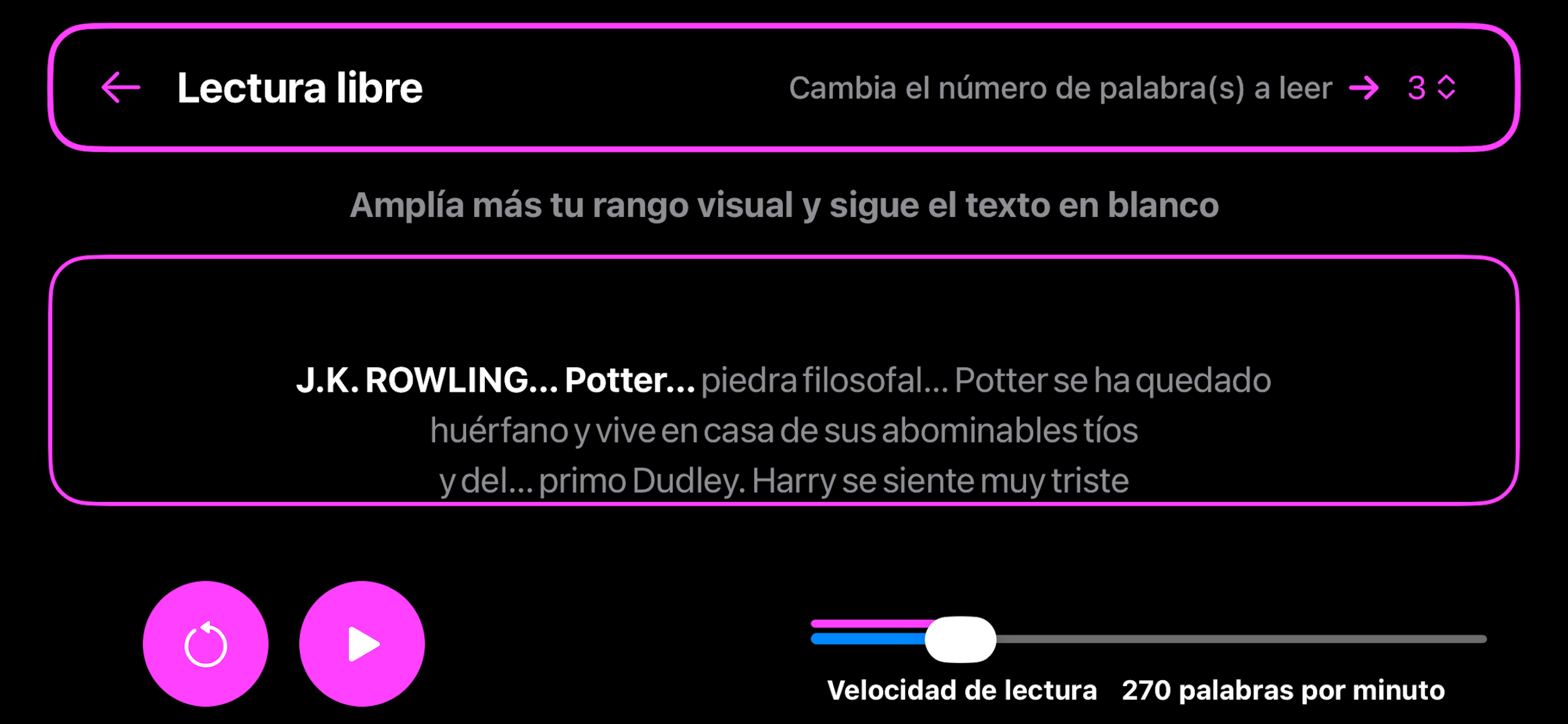 SpeedREADER Lee más rápido screenshot 5