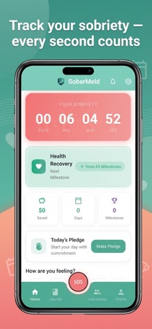 Sober Meld - Addiction Tracker Screenshot 1 of 8