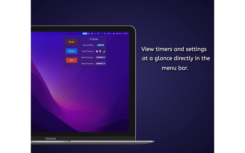 Macodoro app screenshot 2