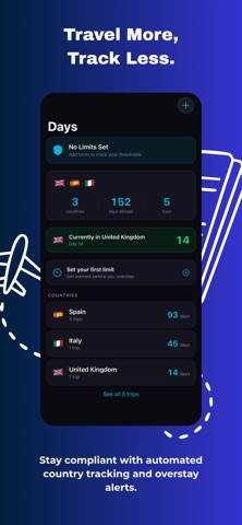 Days - Travel Tracker Screenshot 1 of 3