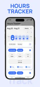 Hours Tracker - Work Monitor screenshot #1 for iPhone