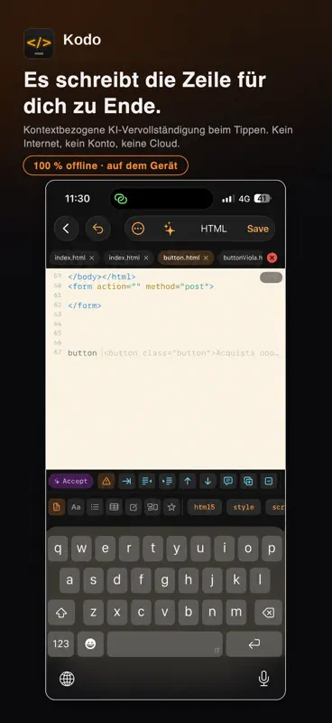 Kodo: editor código IA · IDE screenshot 8 of 8