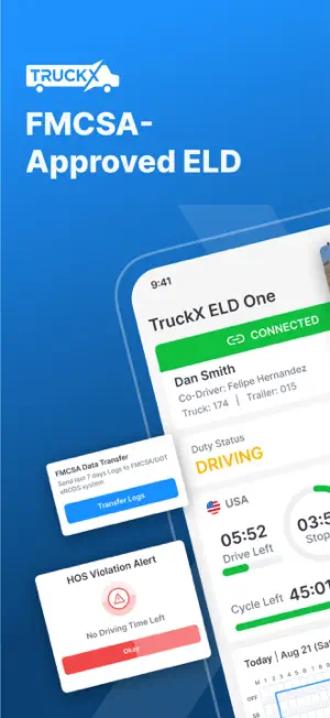 TruckX - Electronic Logbook screenshot 1