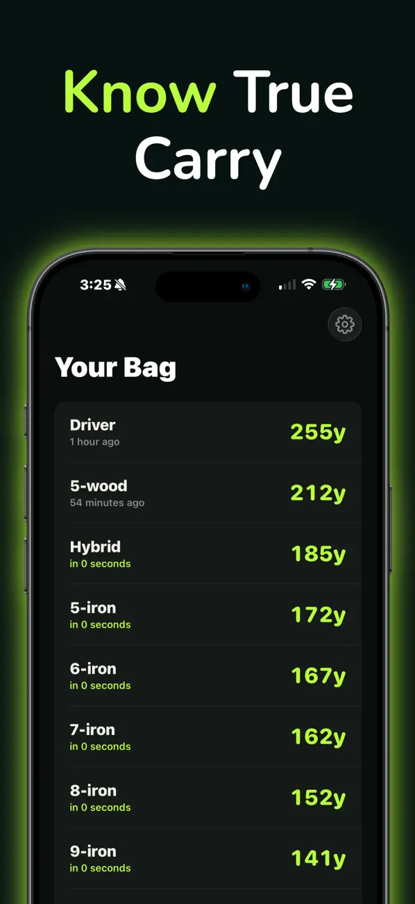 Screenshot #1 pour Carry: Golf Practice