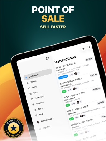 Point of Sale Pro iPad screenshot