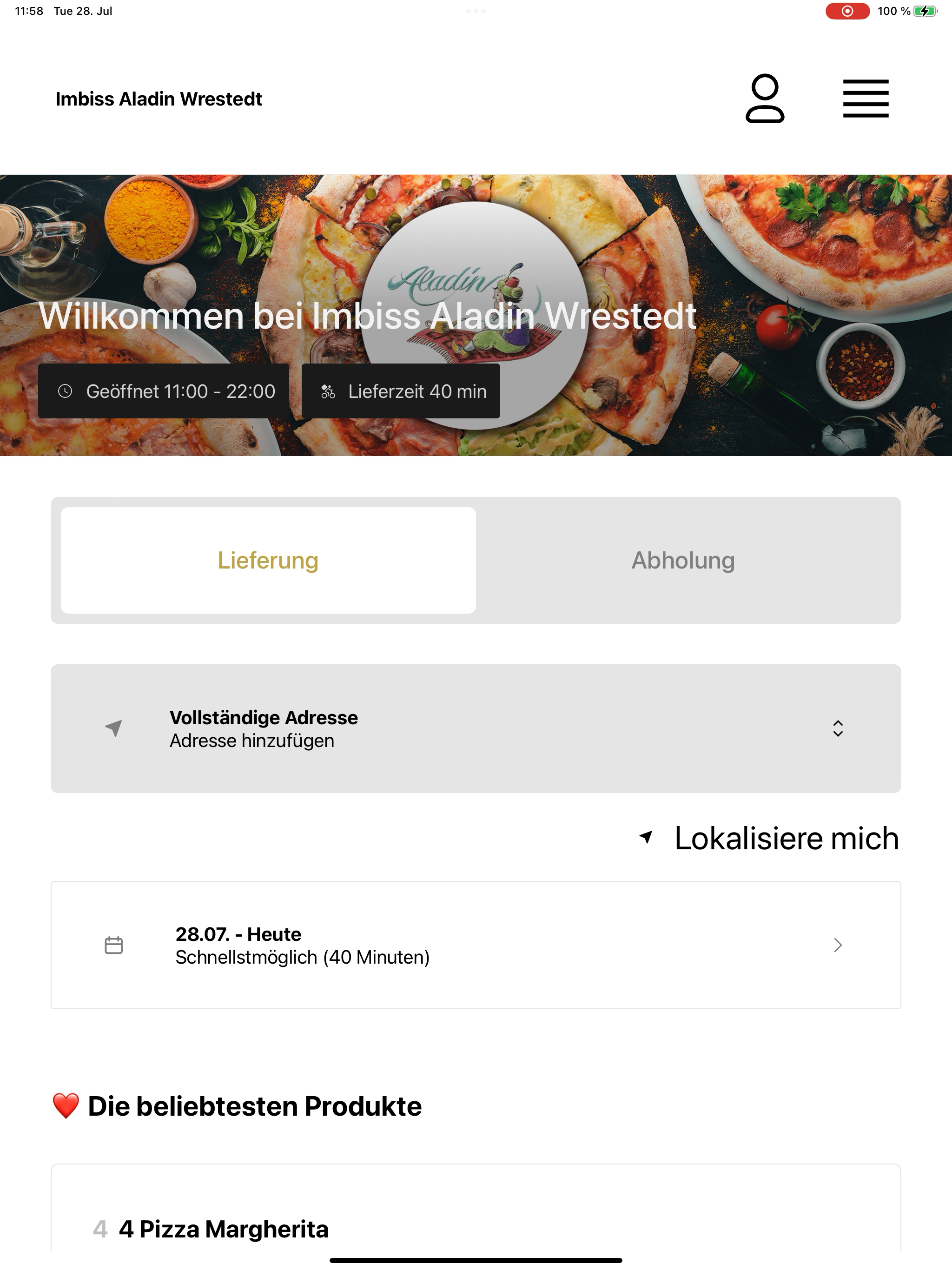 Imbiss Aladin Wrestedt screenshot 7