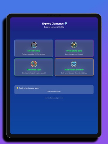 Diamonds Explorer For Freefire iPad screenshot