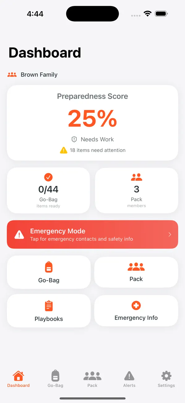 Screenshot #1 pour VAMOOSE - Family Safety Plan