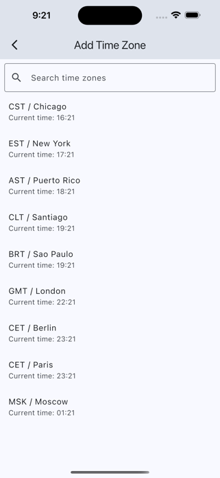 Global Time Zone Converter Screenshot 1 of 3