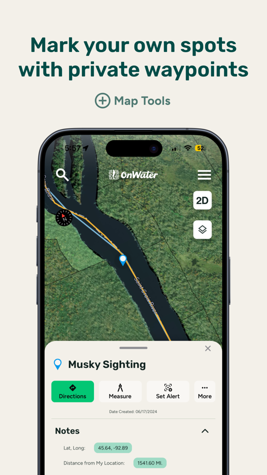 #8. onWater Fish Maps & Forecast (iOS) 由: OnWater, LLC