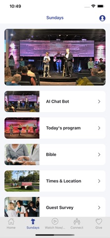 Crosswinds Church Plainfield iPhone screenshot