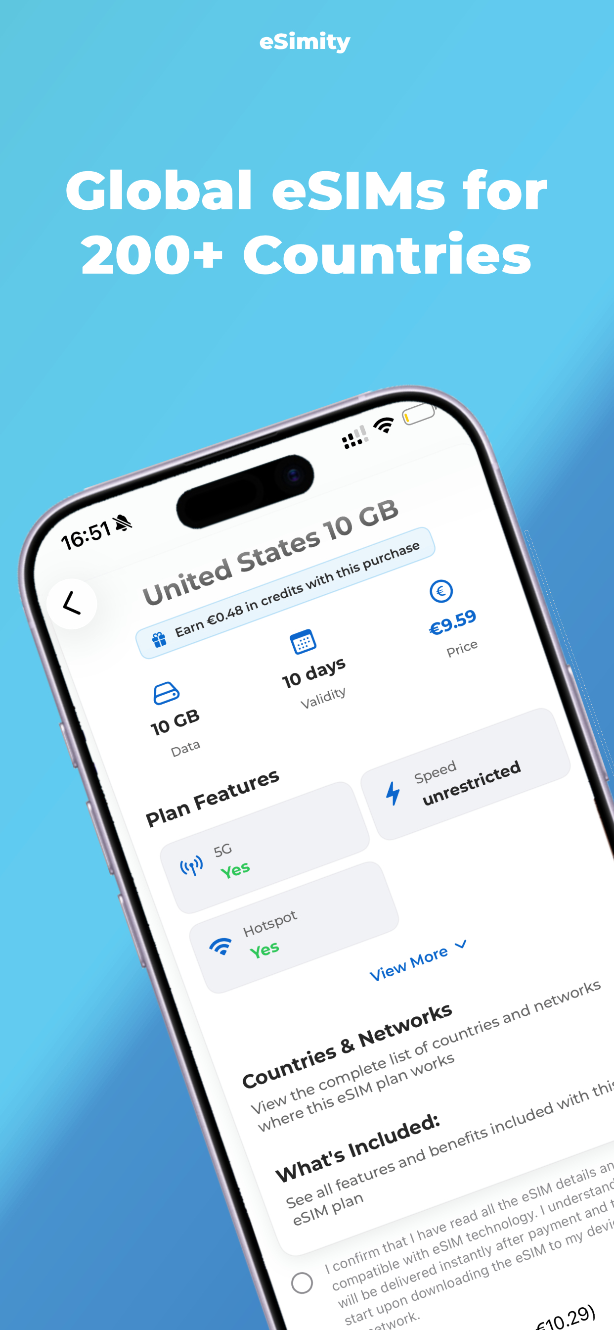 eSimity – eSIM & Travel Data screenshot 4