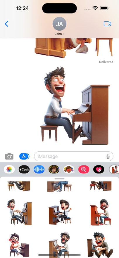 Piano Man Stickers