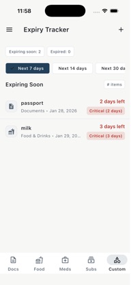 Expiry Tracker: Never Forget screenshot 2