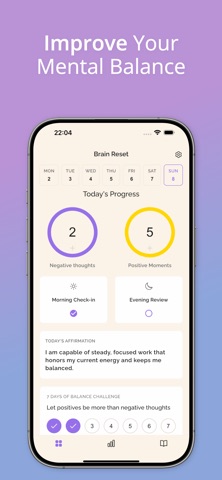 Brain Reset: CBT Mood Journal screenshot