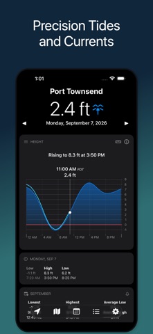 Tides Explorer app screenshot