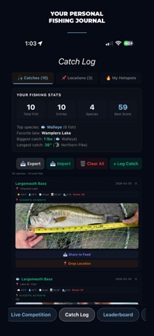 Fish Drop - Fishing App iPhone screenshot