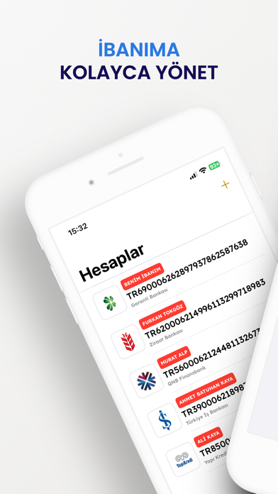 ibanıma: kolay iban yönetimi Screenshot