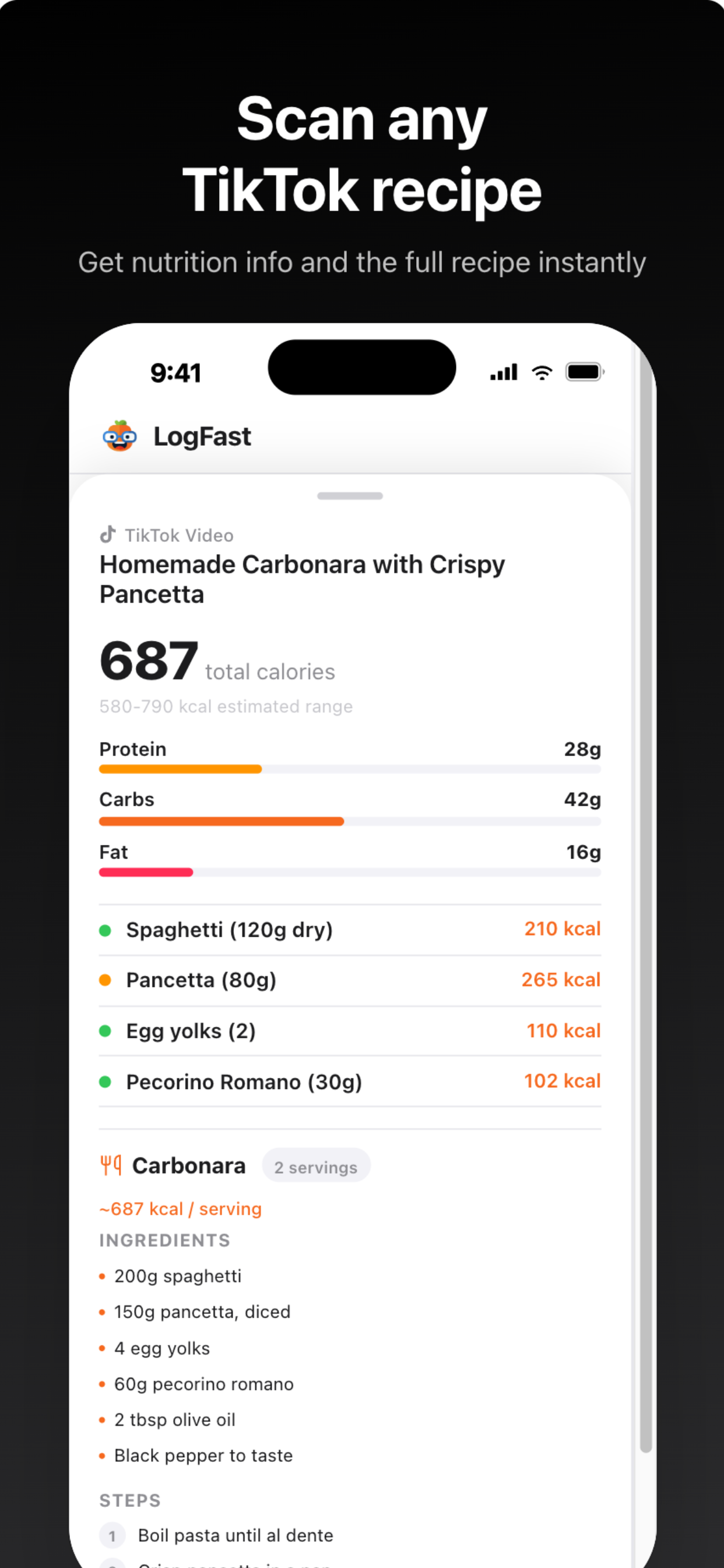 Food Journal & AI - LogFast