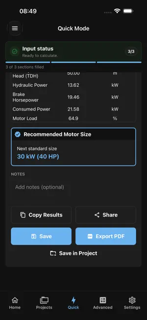 Pump Mate: Hydraulics screenshot 2
