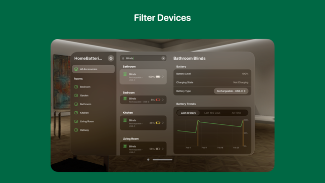 ‎HomeBatteries for HomeKit Screenshot