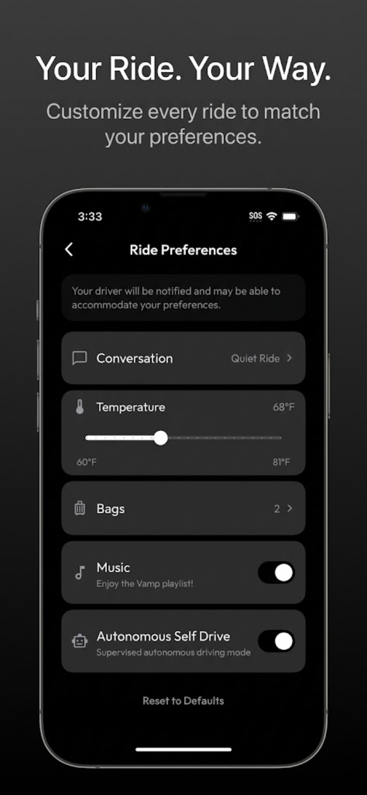 Vamp. Rideshare Revamped
