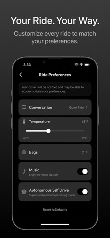 Vamp. Rideshare Revamped screenshot