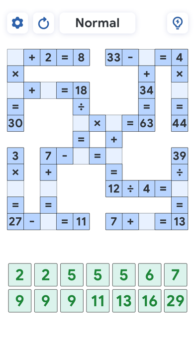 Crossmath Games - Math Puzzle Screenshot