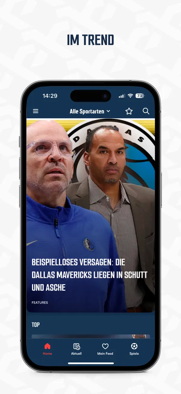 Screenshot #1 pour SPOX: Live, Sport, News