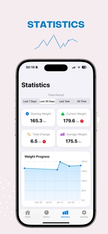 Weight & Gain Tracker Pro screenshot