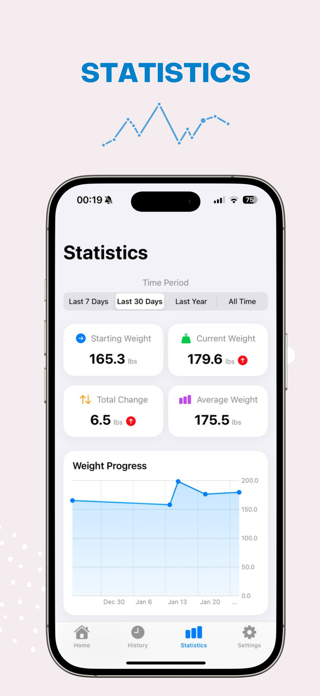 Weight & Gain Tracker Pro Screenshot 4 of 5