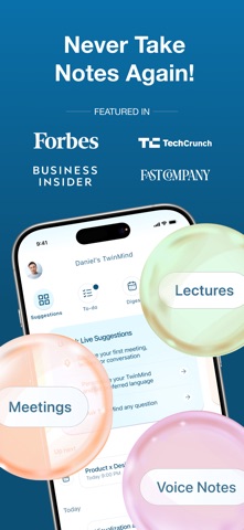 TwinMind - AI Notes & Memory Screenshot 1 of 6