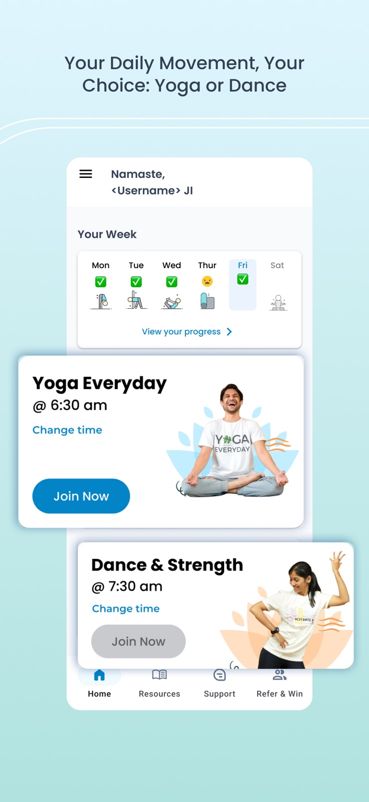 Habuild: Online Yoga Everyday iphone screenshot 2