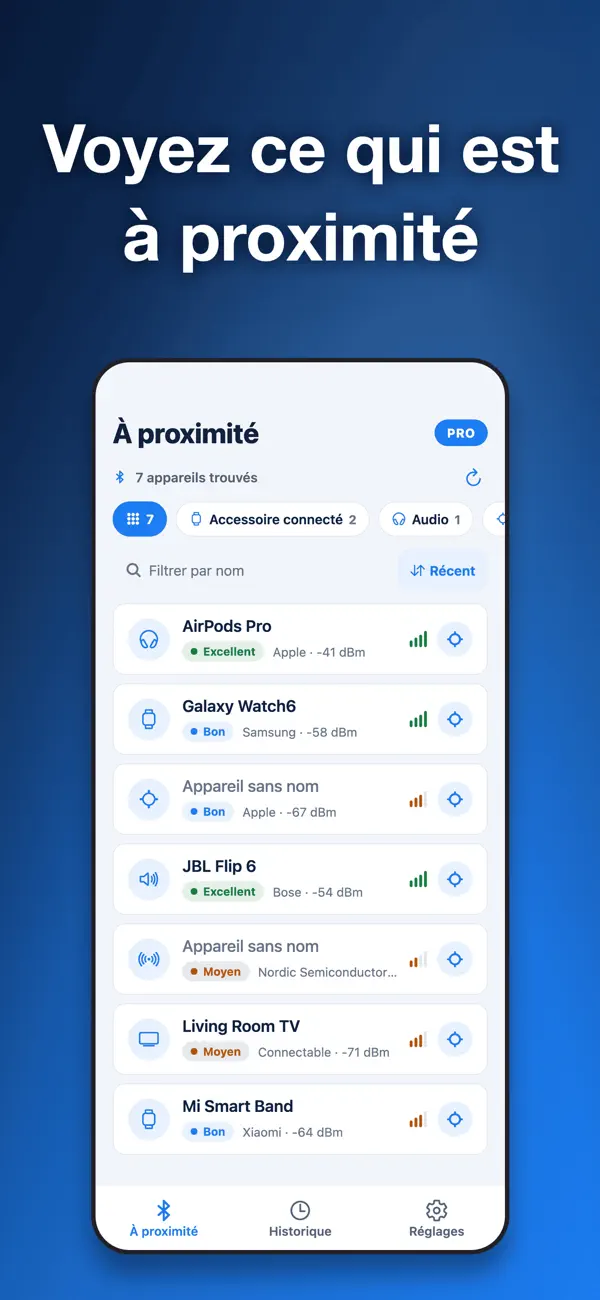 Screenshot #2 pour Bluetooth Scanner・Traceur