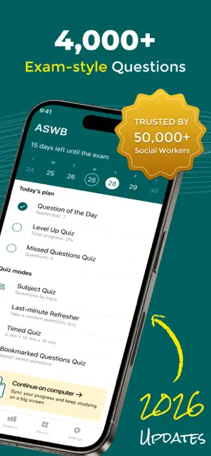 Pass ASWB: LCSW Test Prep 2026 screenshot 2