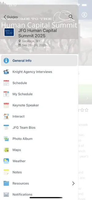 JFG Family Office Events screenshot 1