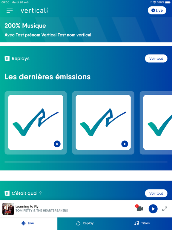 Screenshot #4 pour Vertical Radio