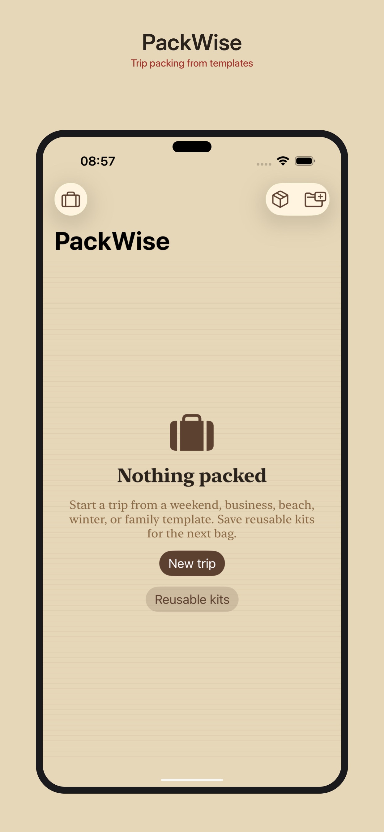 Screenshot 1 of PackWise