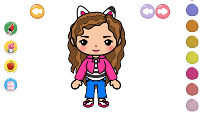 Gabby Dress Up Coloring Book Screenshot